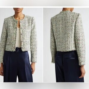 Cinq à Sept Multicolor Tweed Blazer